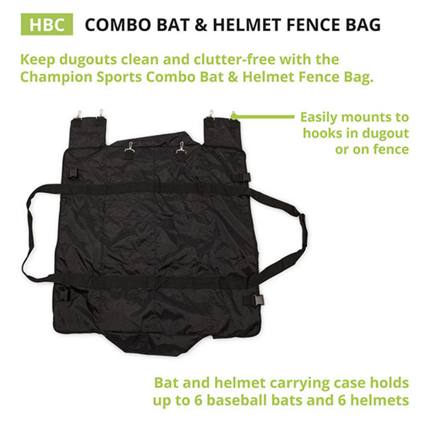 Combo Bat & Helmet Fence Bag - Youth Sports Products