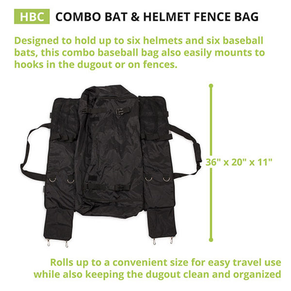 Combo Bat & Helmet Fence Bag - Youth Sports Products