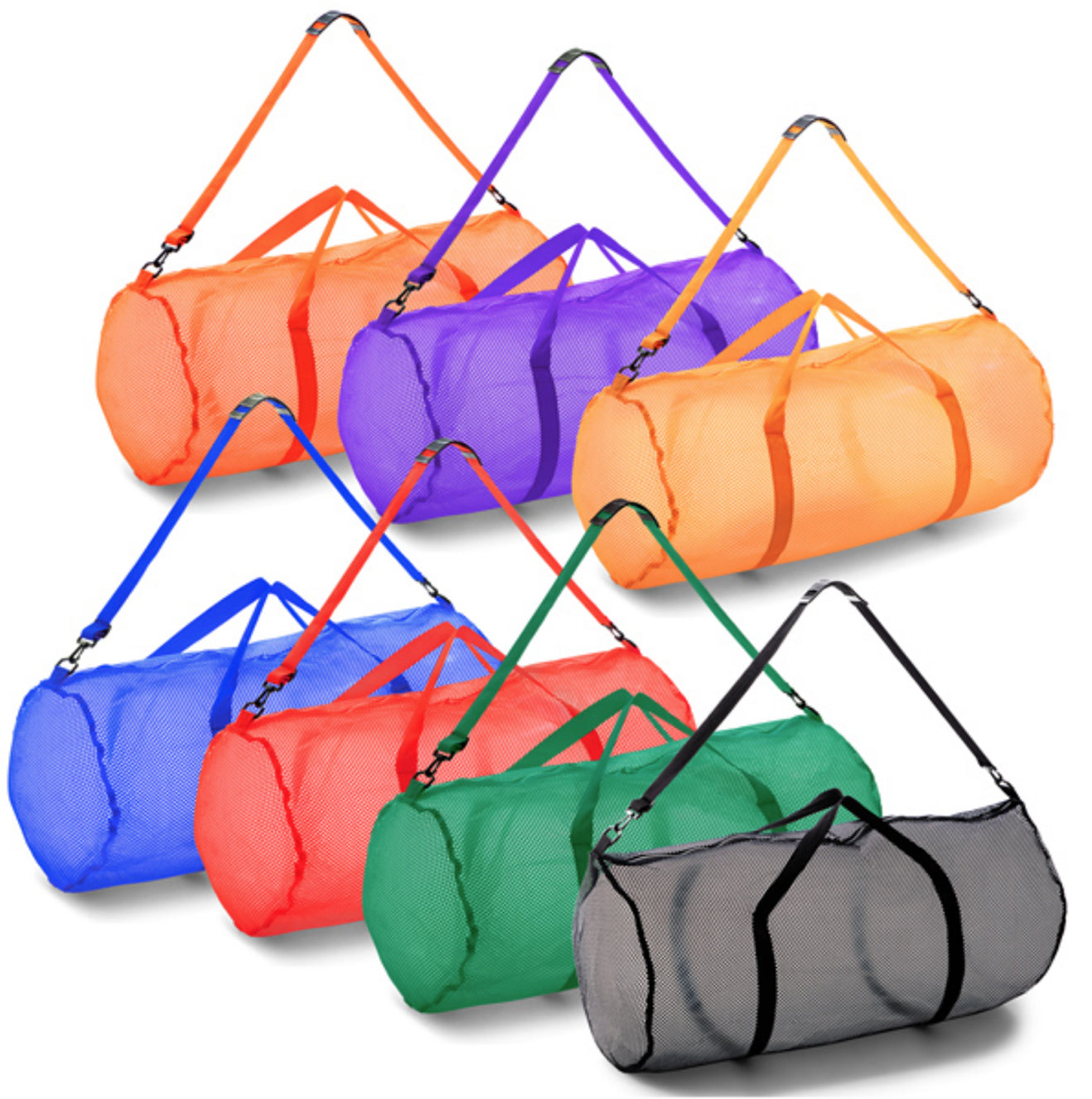Mesh Duffel Bag with Shoulder Strap - Youth Sports Products