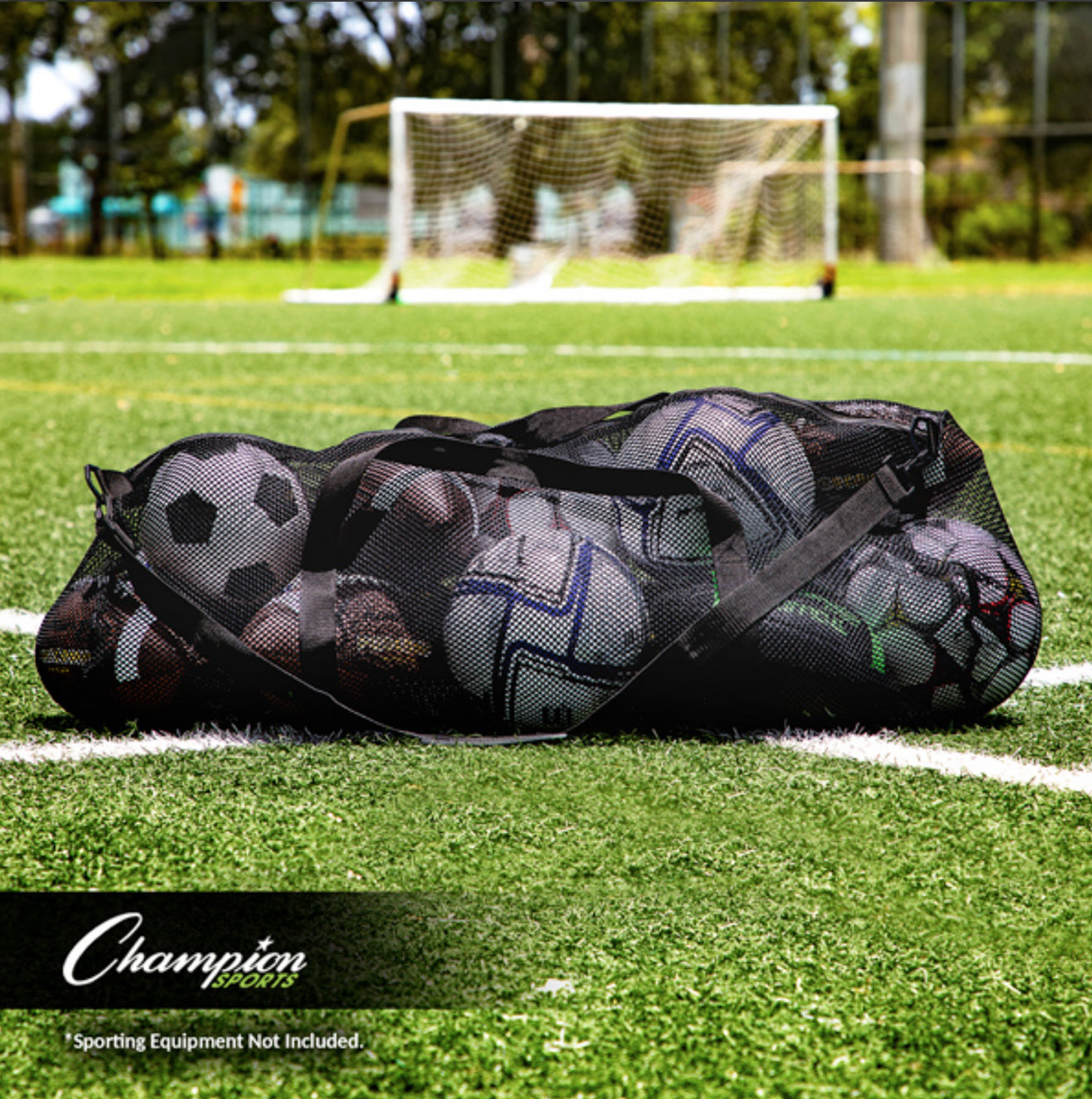 Mesh Duffel Bag with Shoulder Strap - Youth Sports Products