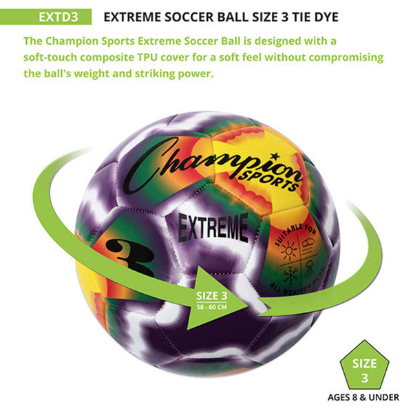 Extreme Tie-Dye Soccer Ball - Youth Sports Products