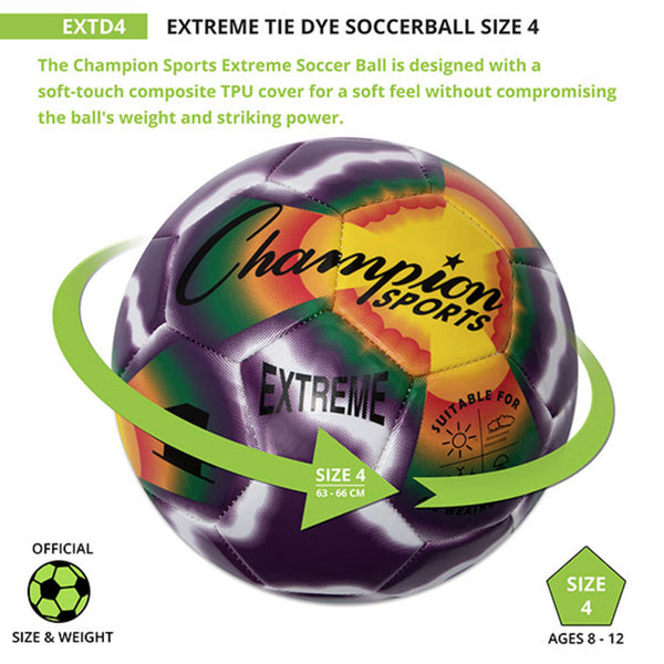 Extreme Tie-Dye Soccer Ball - Youth Sports Products