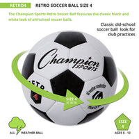 Retro Soccer Ball - Youth Sports Products