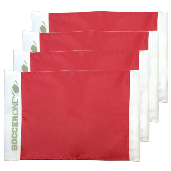 Youth Sports Products Deluxe Spring Base Corner Flag Set - Youth Sports Products