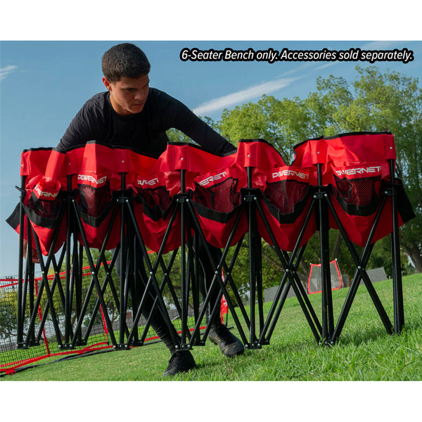 PowerNet 6-Seater Team Bench - Youth Sports Products